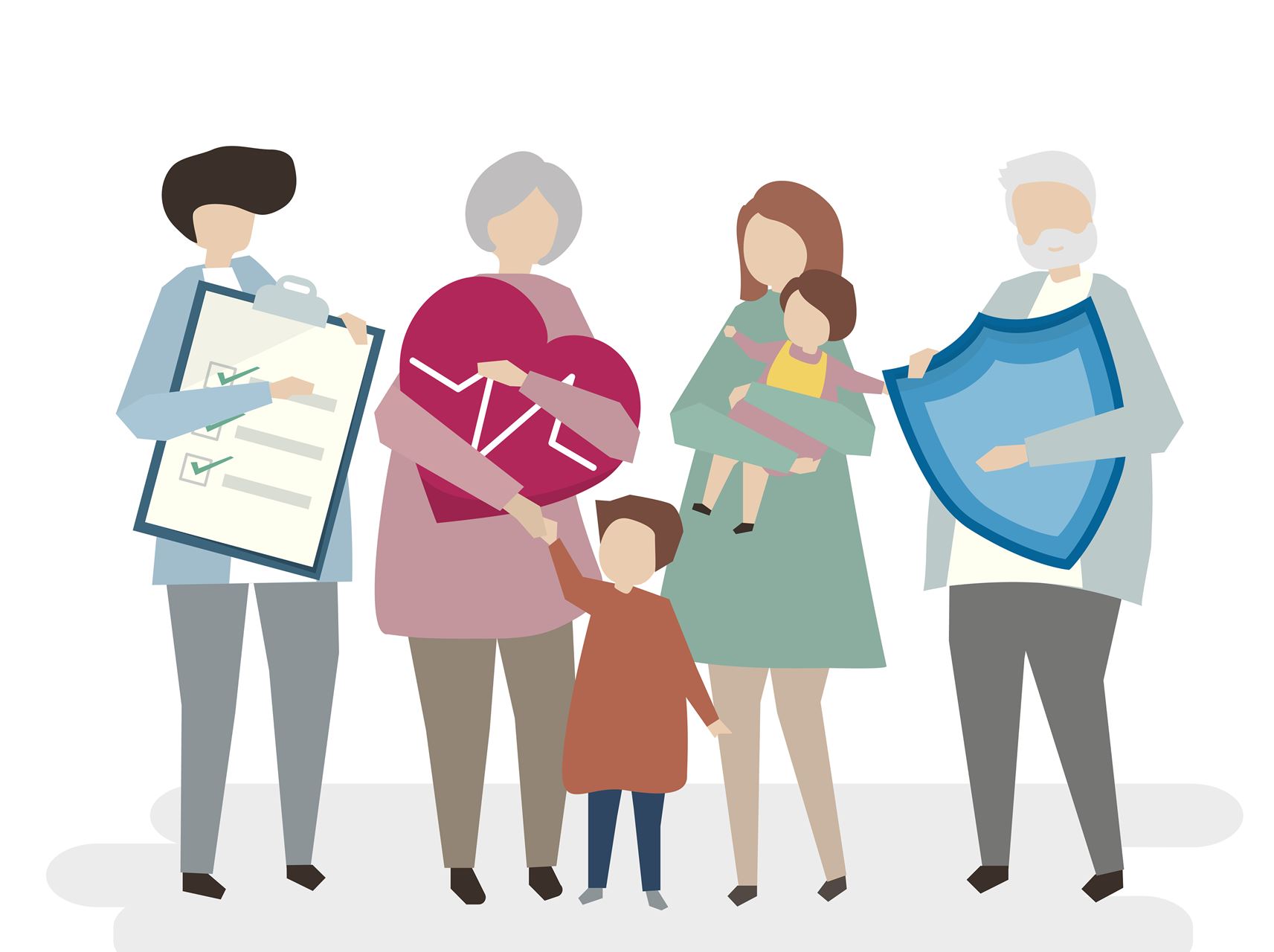 family healthcare illustration