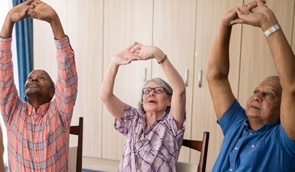 a couple of people that are standing in a room